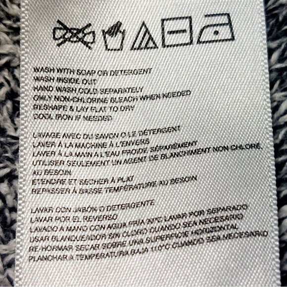 EUC Roxy Women's Striped Knit Long Sleeves Sweater Hoodie Black White S - Picture 9 of 10